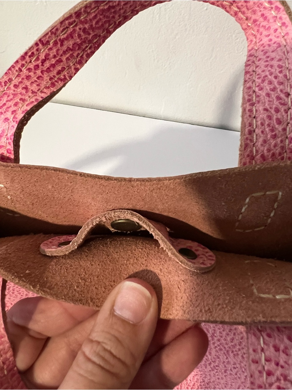 Portland Leather Goods  Mini Tote Bag in Unicorn Flamingo - Picture 8 of 12